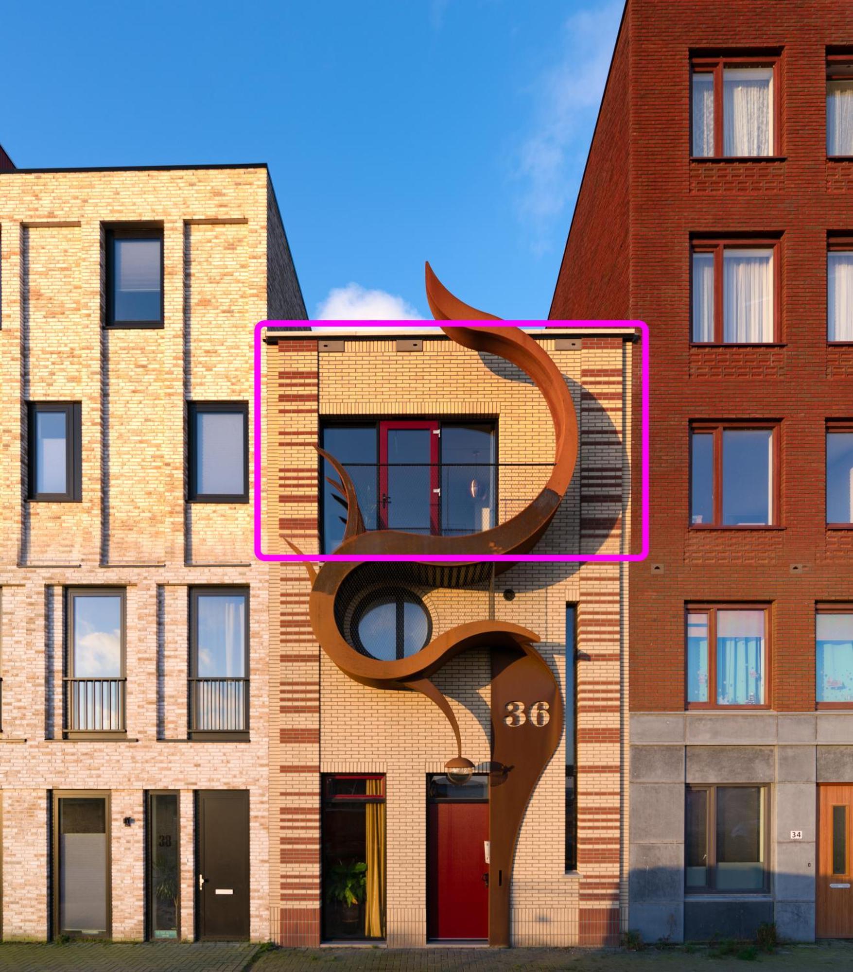 Huis Met De Krul Amsterdam Bagian luar foto