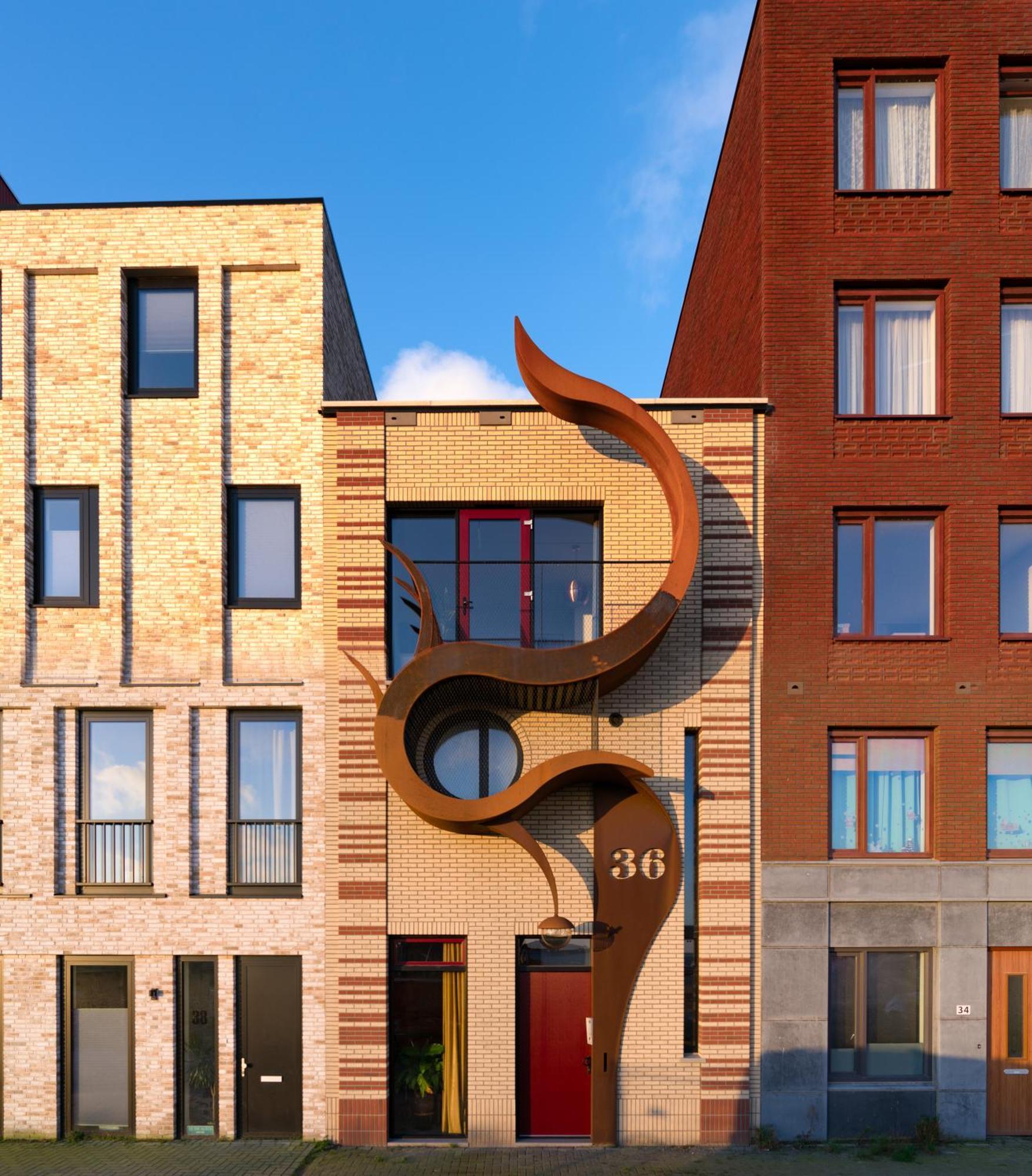 Huis Met De Krul Amsterdam Bagian luar foto